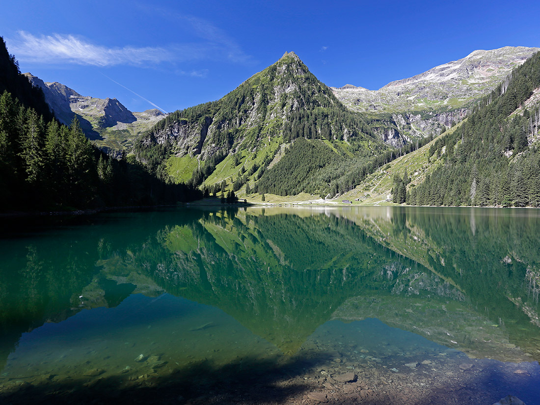 meistens schönes Wetter, klare Sicht auf die Berge